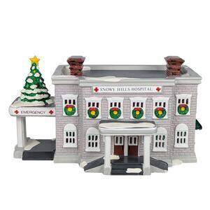 VTG Department 56 Snow Village Snowy Hills Hospital 54488 Retired Working Light